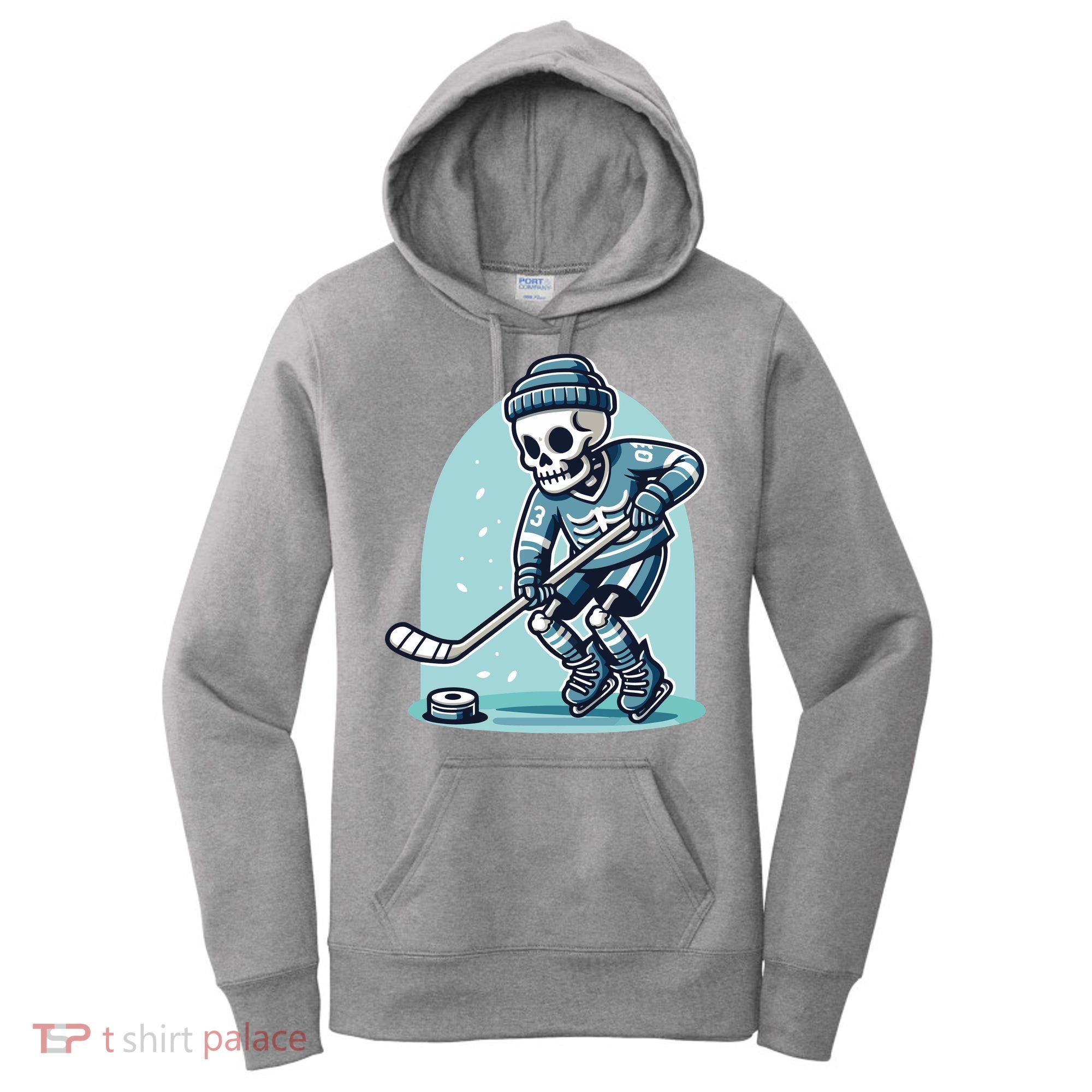 Skeleton Ice Hockey Women's Hoodie