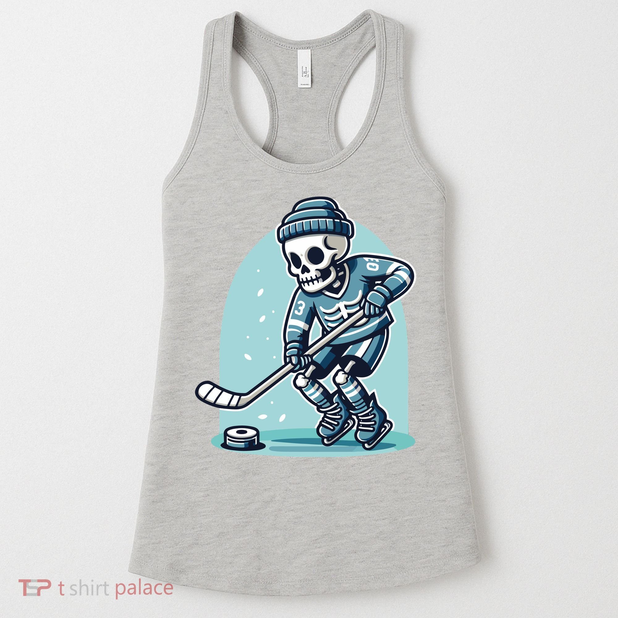 Skeleton Ice Hockey Women's Tank Top