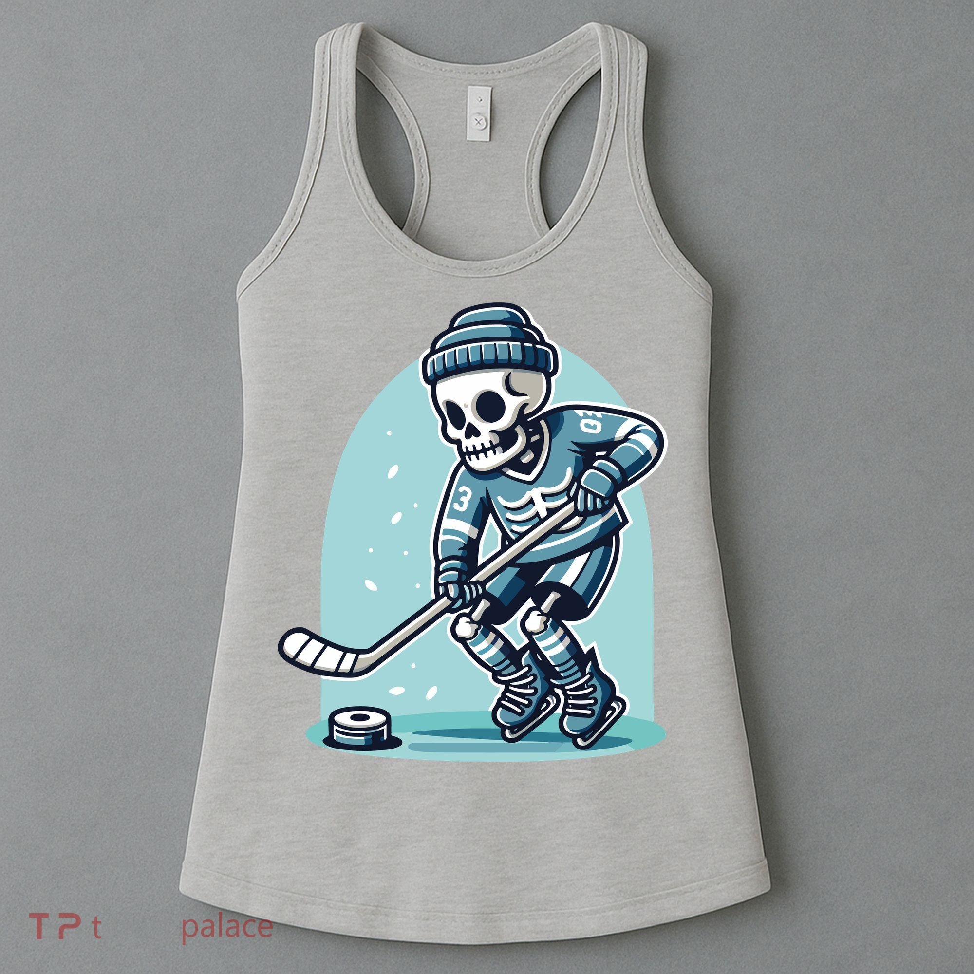 Skeleton Ice Hockey Women's Tank Top
