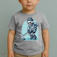 Skeleton Ice Hockey Toddler T-Shirt thumb 2