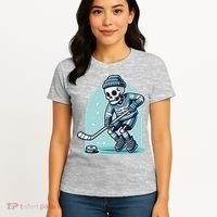 Skeleton Ice Hockey Women's T-Shirt thumb 4