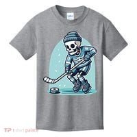 Skeleton Ice Hockey Kids T-Shirt thumb 0