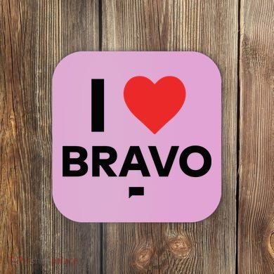 Shopbybravo I Heart Bravo Coaster