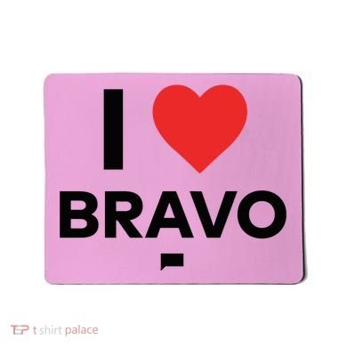 Shopbybravo I Heart Bravo Mousepad