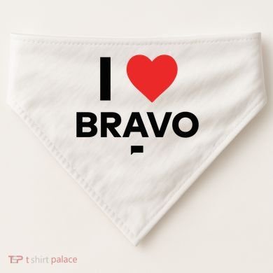 Shopbybravo I Heart Bravo USA-Made Doggie Bandana