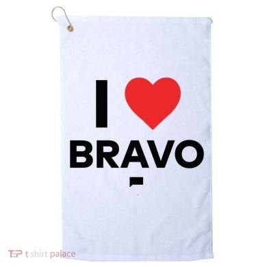 Shopbybravo I Heart Bravo Golf Towel