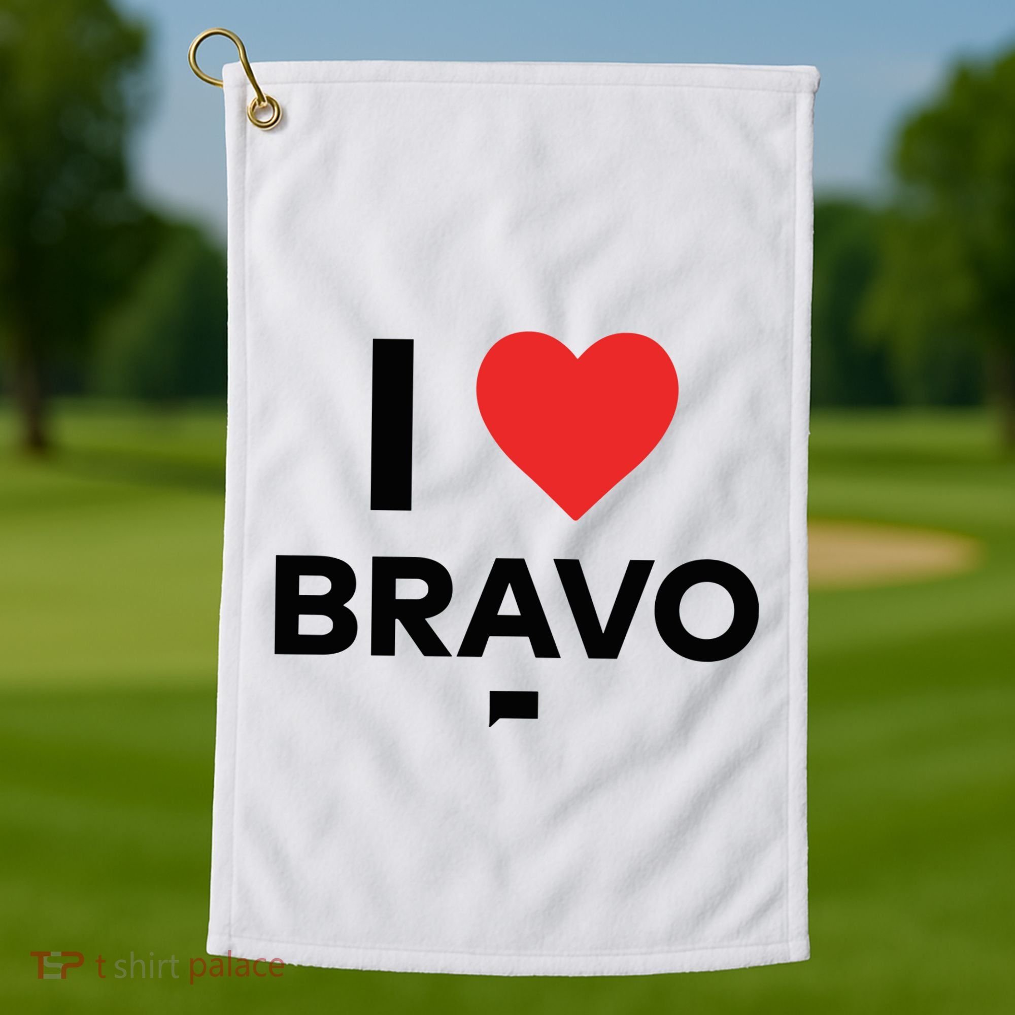 Shopbybravo I Heart Bravo Golf Towel