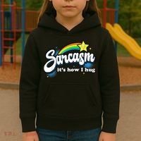 Sarcasm It's How I Hug Kids Hoodie thumb 3