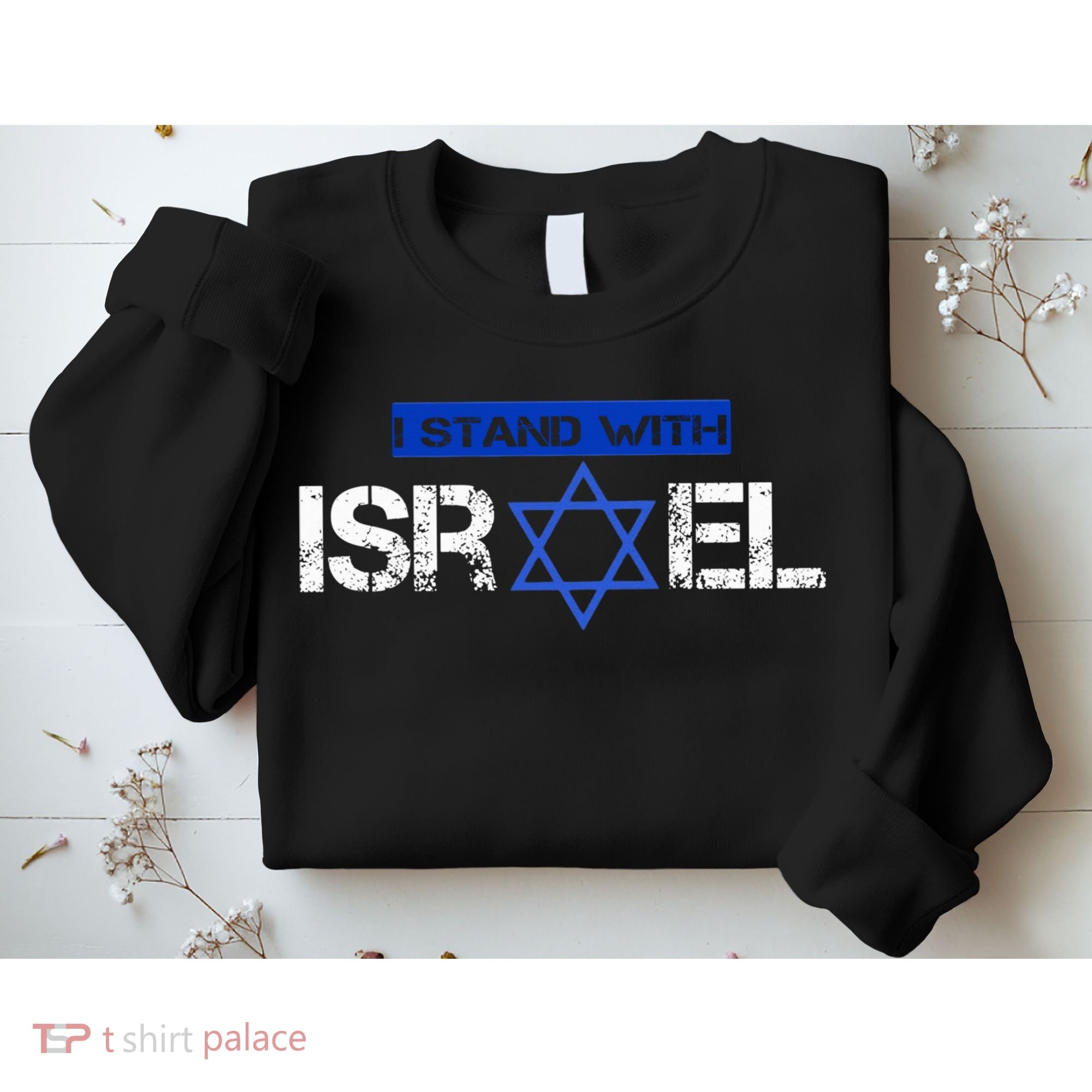 Support Israel I Stand With Israel Israeli Flag Sweatshirt