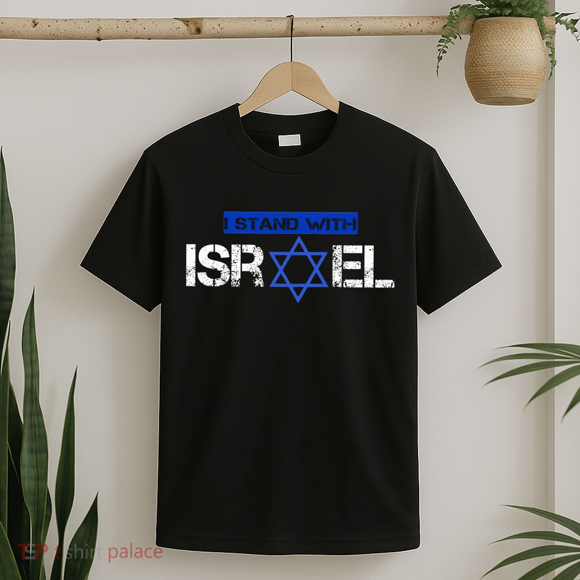 Support Israel I Stand With Israel Israeli Flag T-Shirt