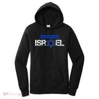 Support Israel I Stand With Israel Israeli Flag Women's Hoodie thumb 0