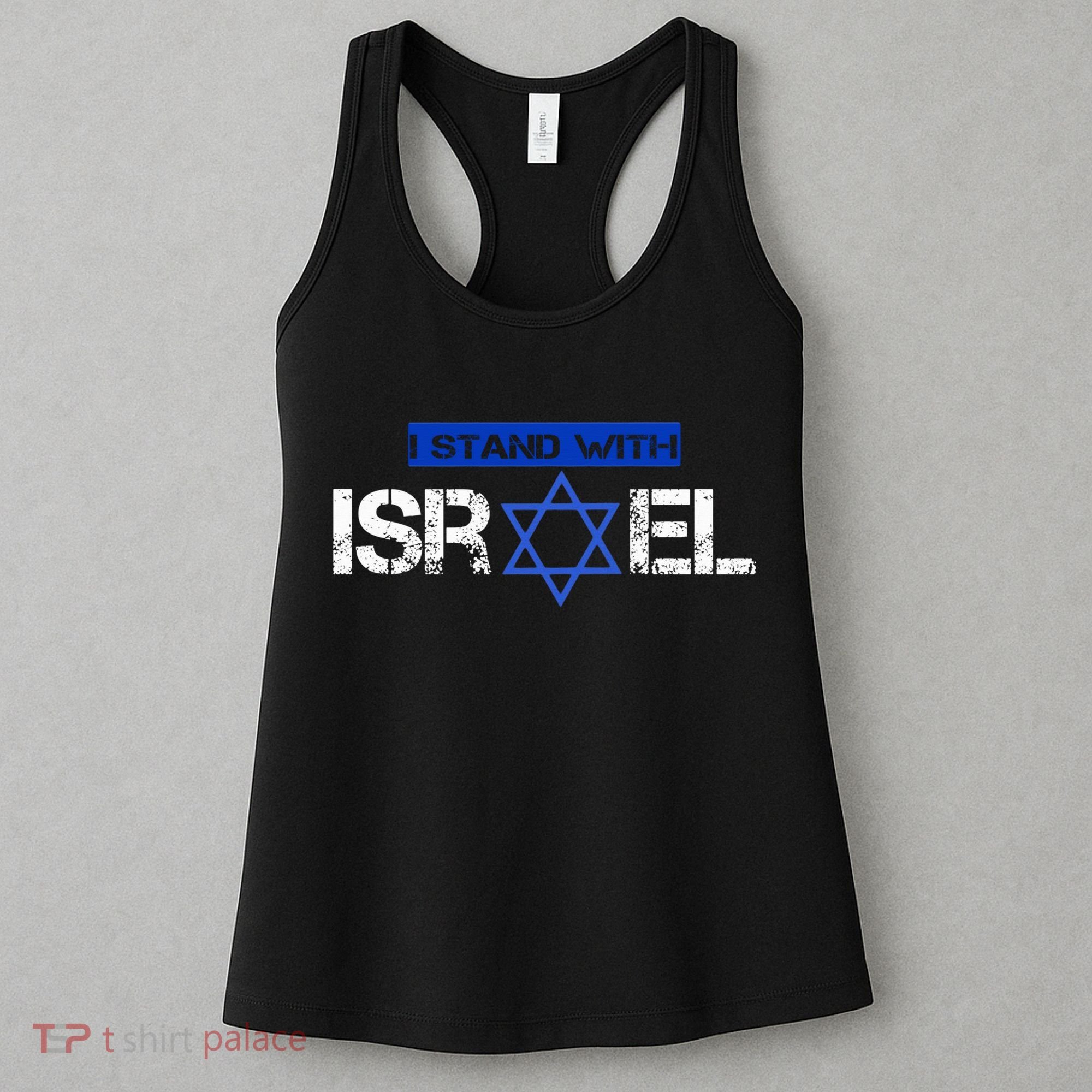Support Israel I Stand With Israel Israeli Flag Women's Tank Top