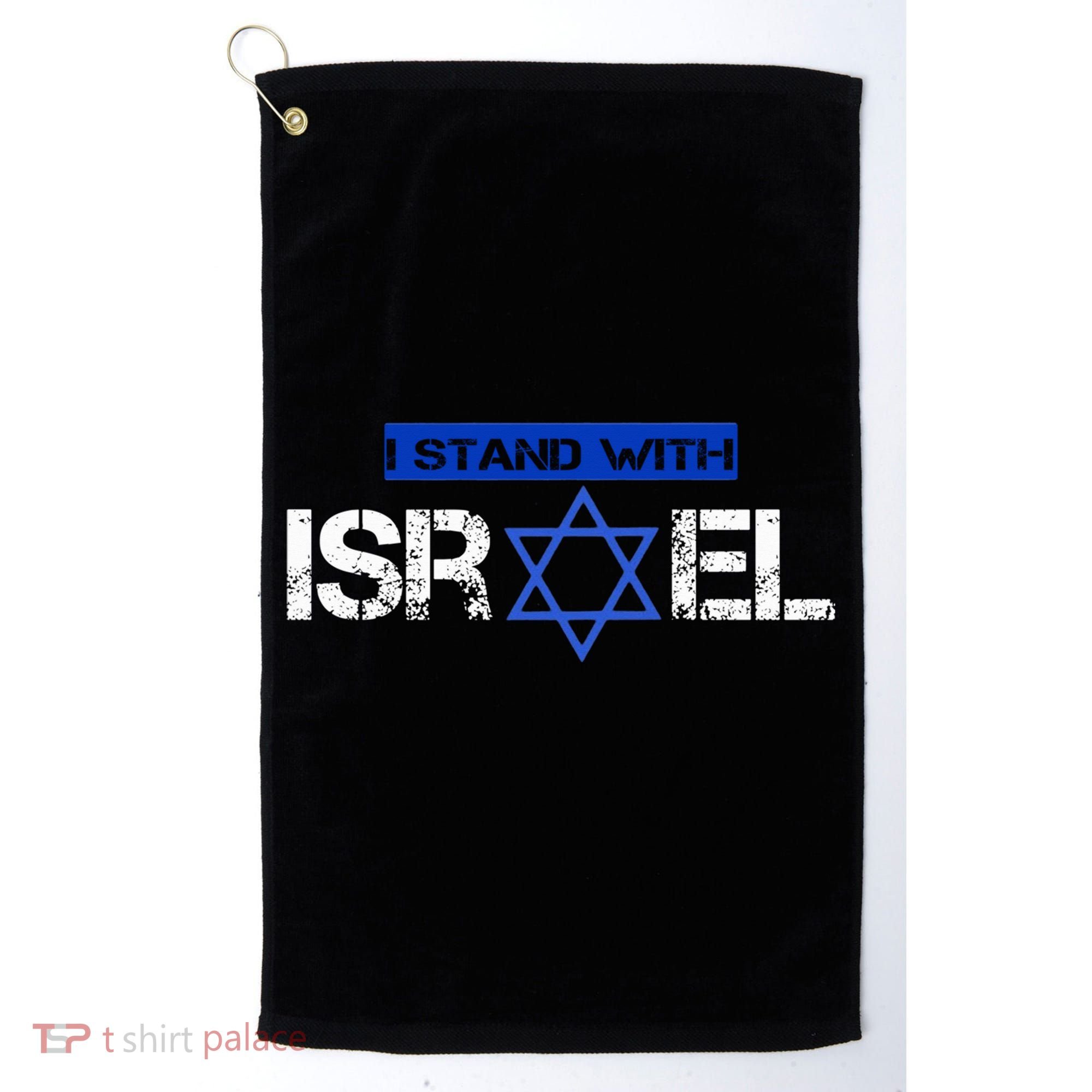 Support Israel I Stand With Israel Israeli Flag Golf Towel