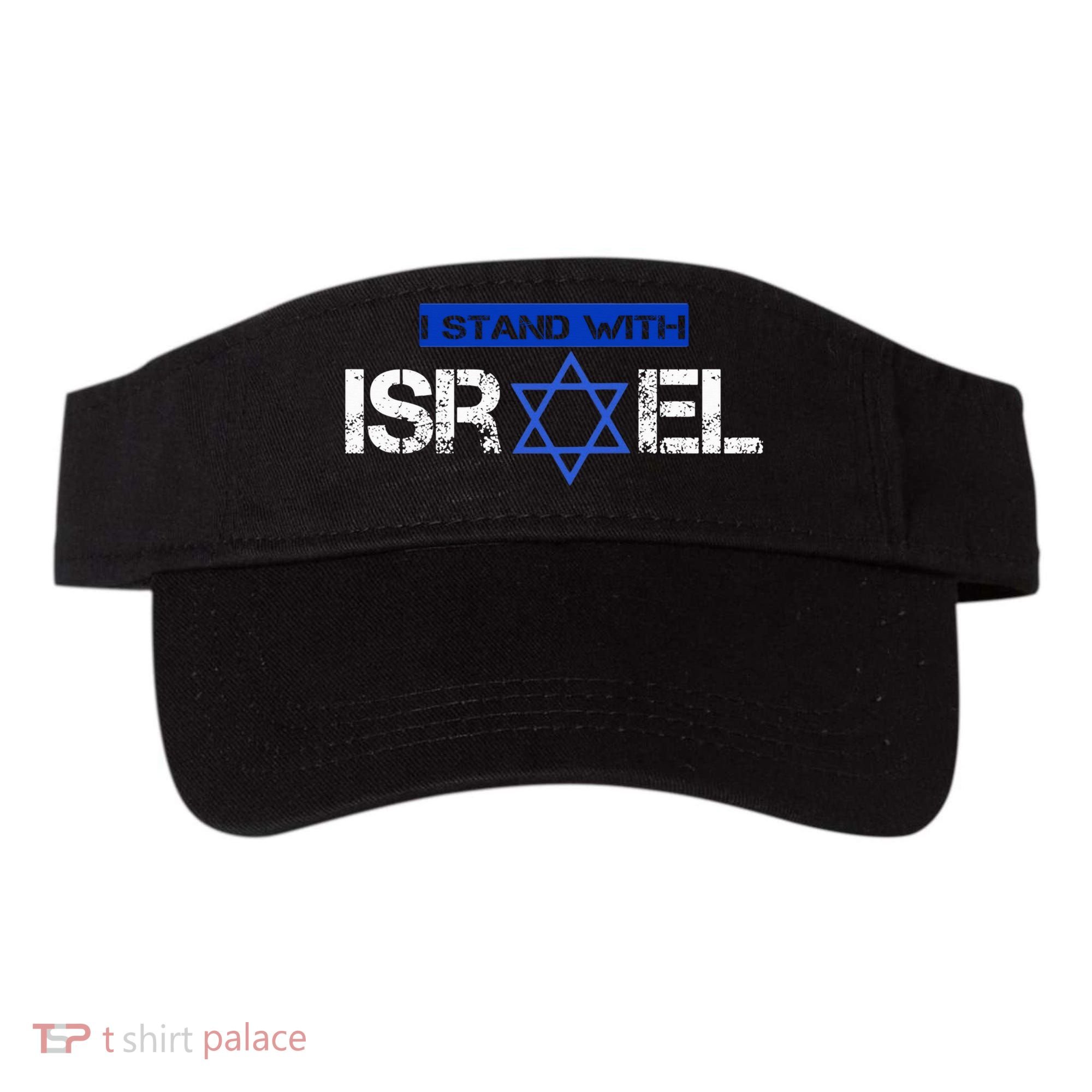 Support Israel I Stand With Israel Israeli Flag Visor