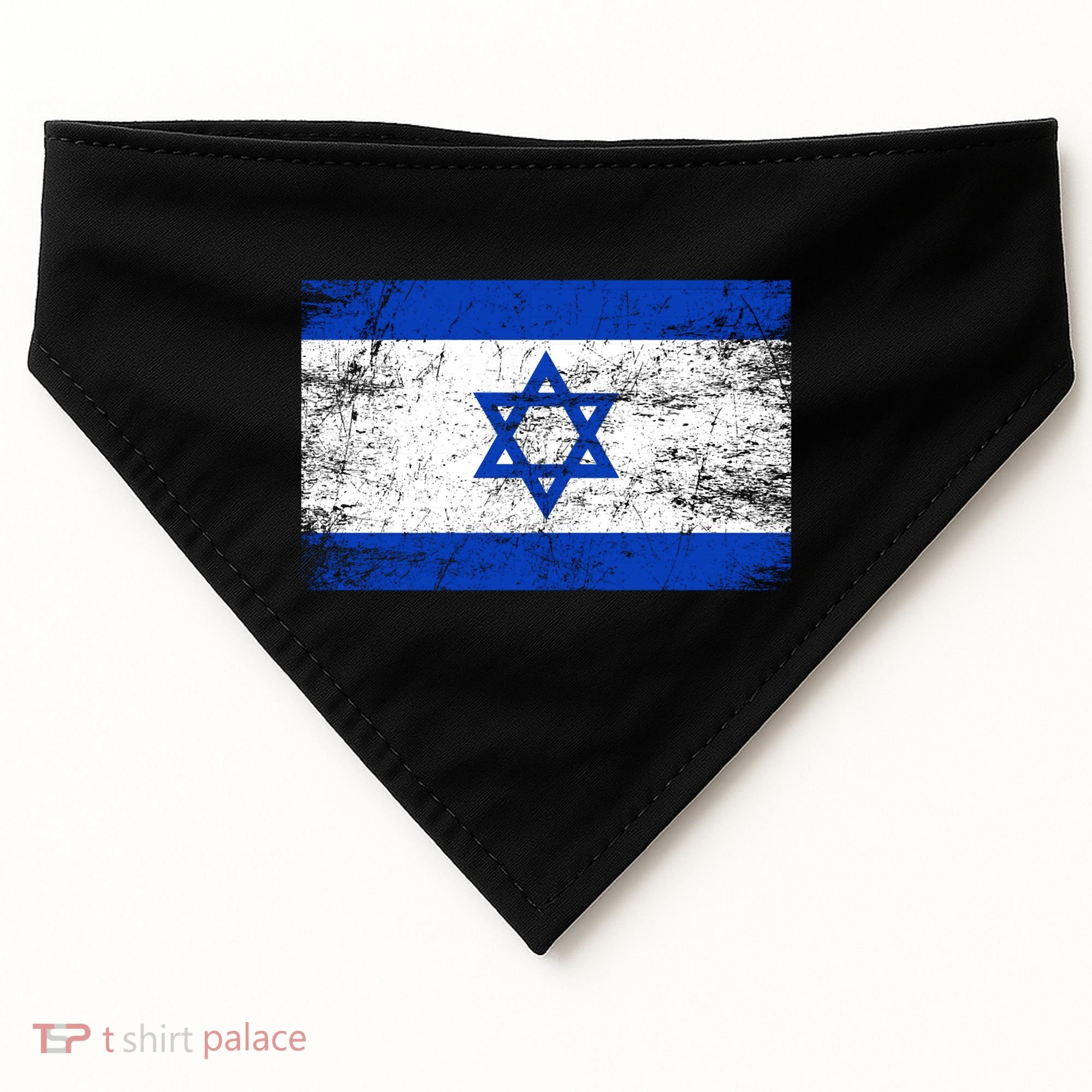 Support Israel I Stand With Israel Israeli Flag USA-Made Doggie Bandana