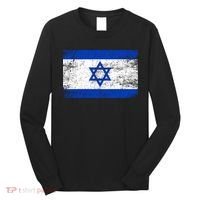 Support Israel I Stand With Israel Israeli Flag Long Sleeve Shirt thumb 0