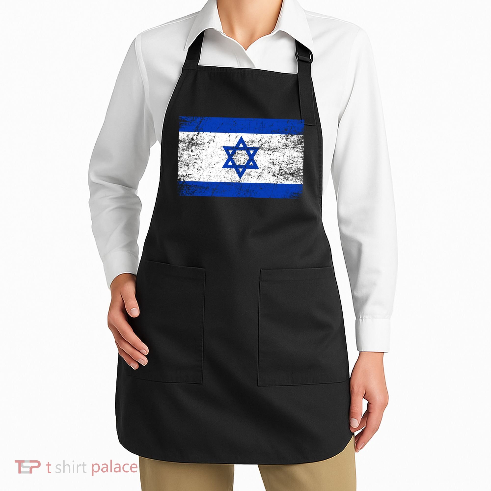 Support Israel I Stand With Israel Israeli Flag Apron