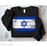 Support Israel I Stand With Israel Israeli Flag Sweatshirt thumb 2