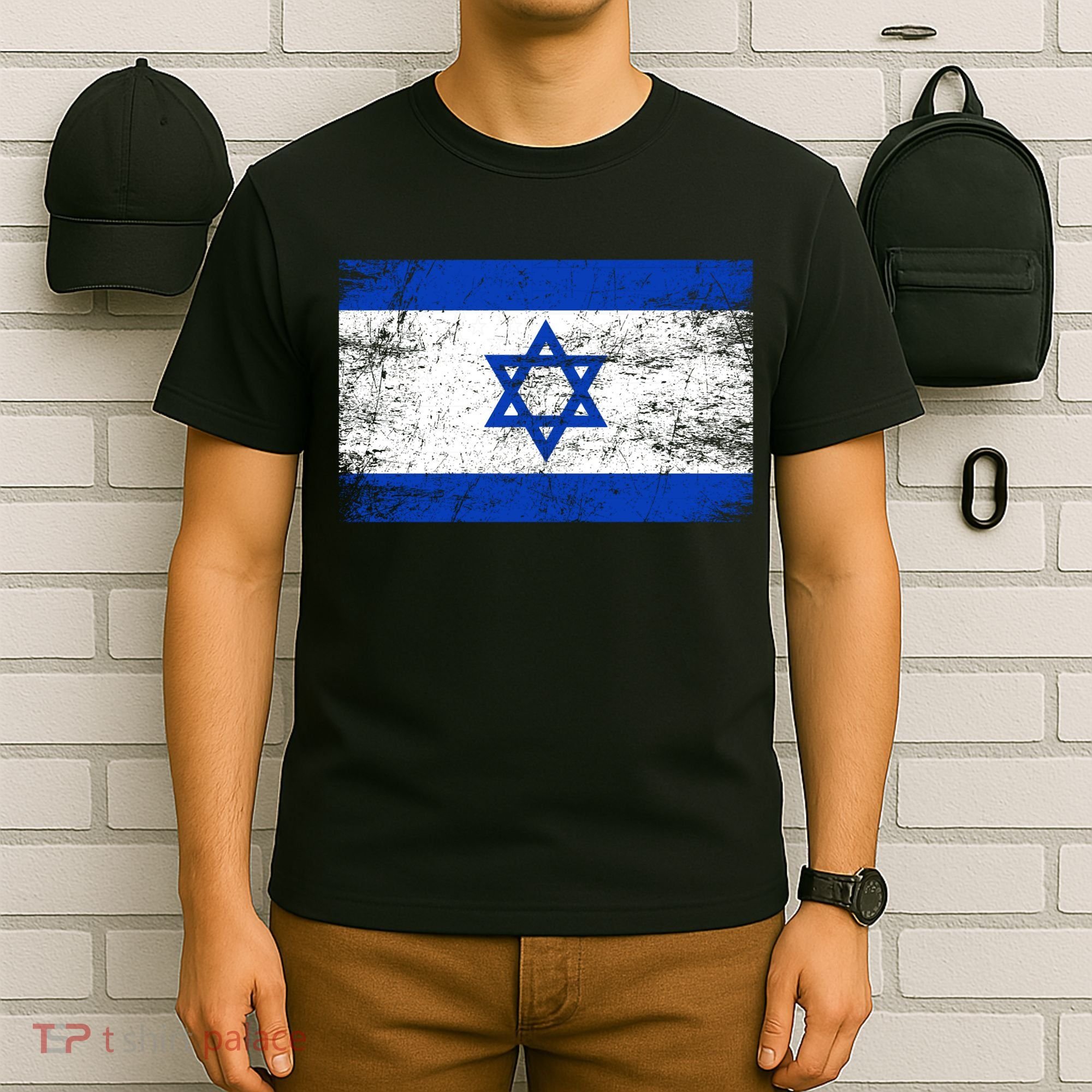 Support Israel I Stand With Israel Israeli Flag T-Shirt
