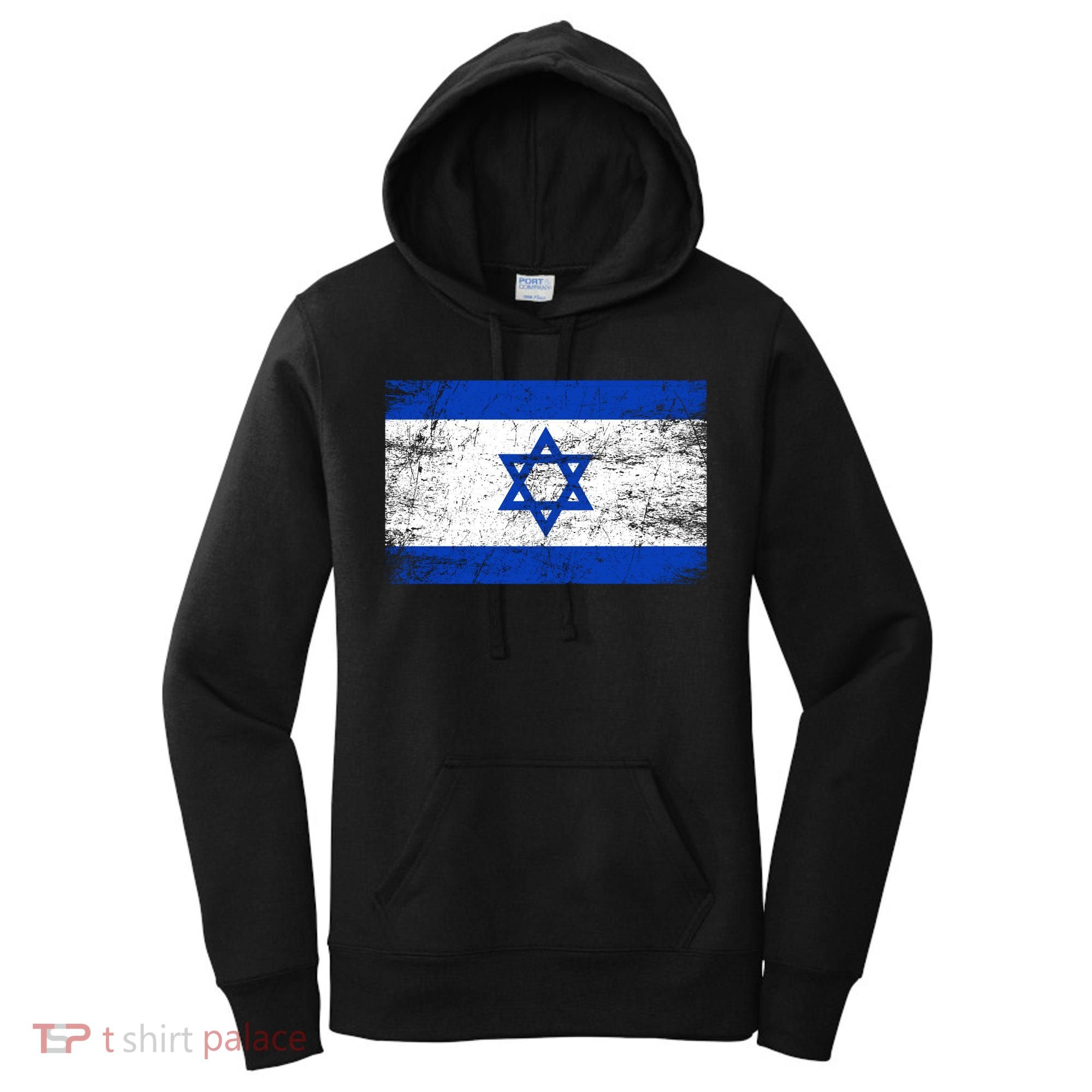 Support Israel I Stand With Israel Israeli Flag Women's Hoodie