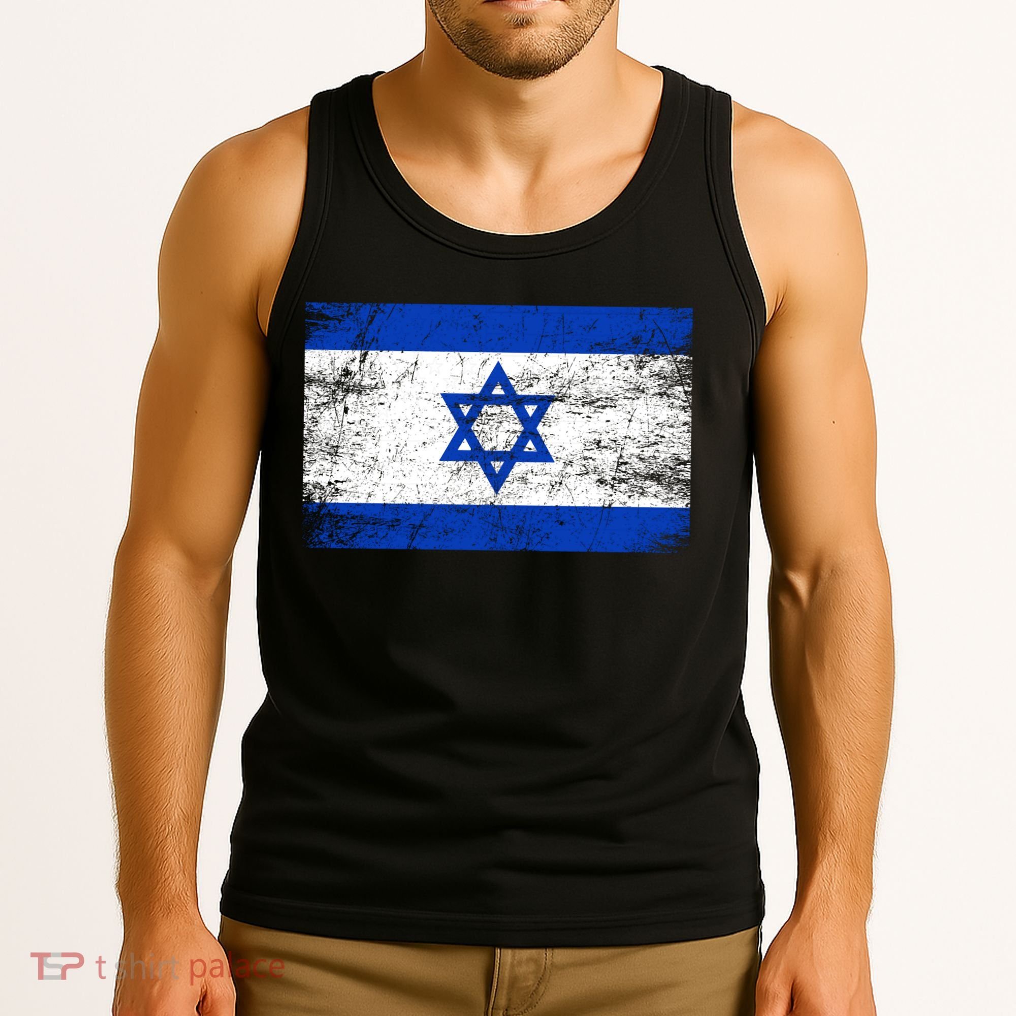 Support Israel I Stand With Israel Israeli Flag Tank Top