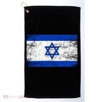 Support Israel I Stand With Israel Israeli Flag Golf Towel thumb 0