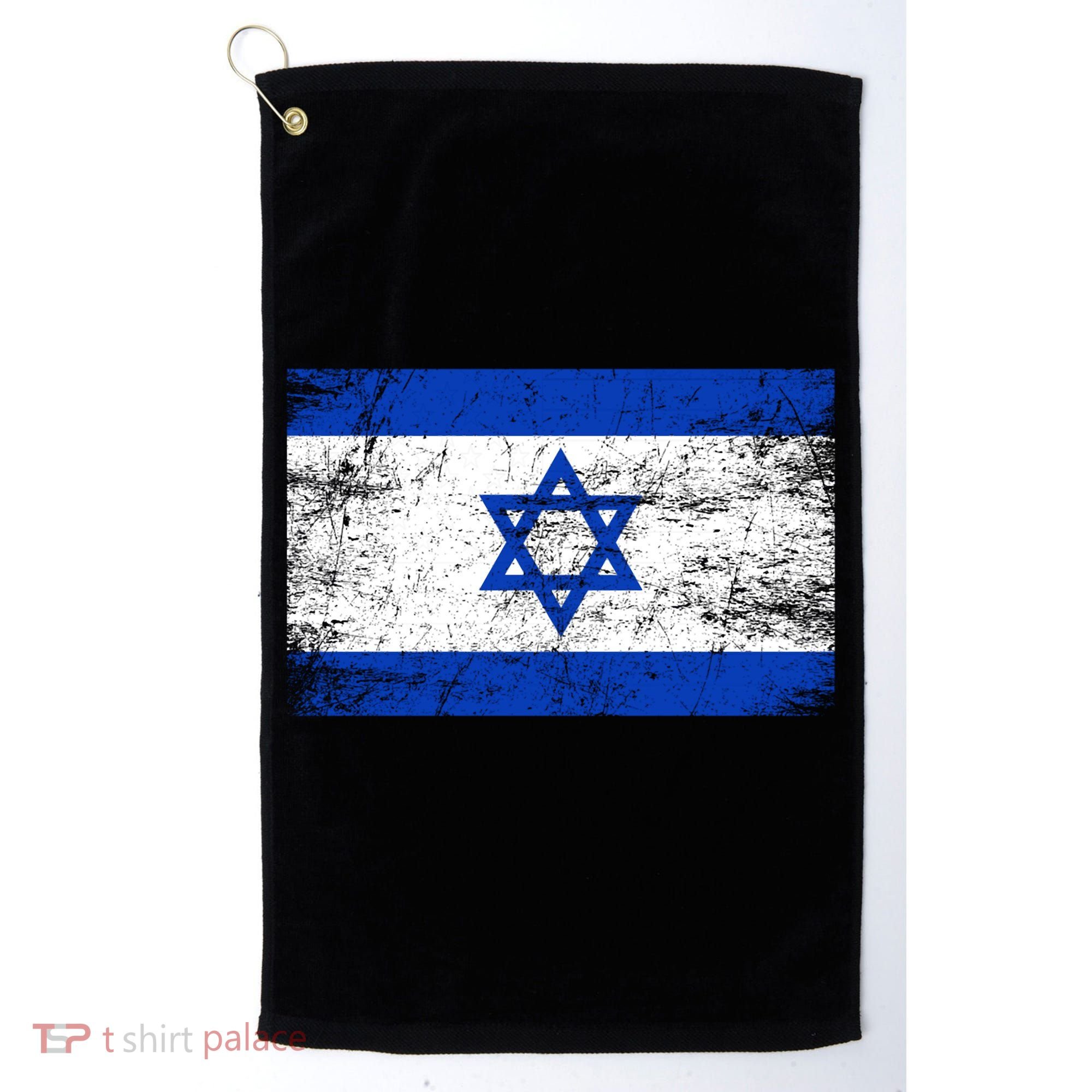 Support Israel I Stand With Israel Israeli Flag Golf Towel