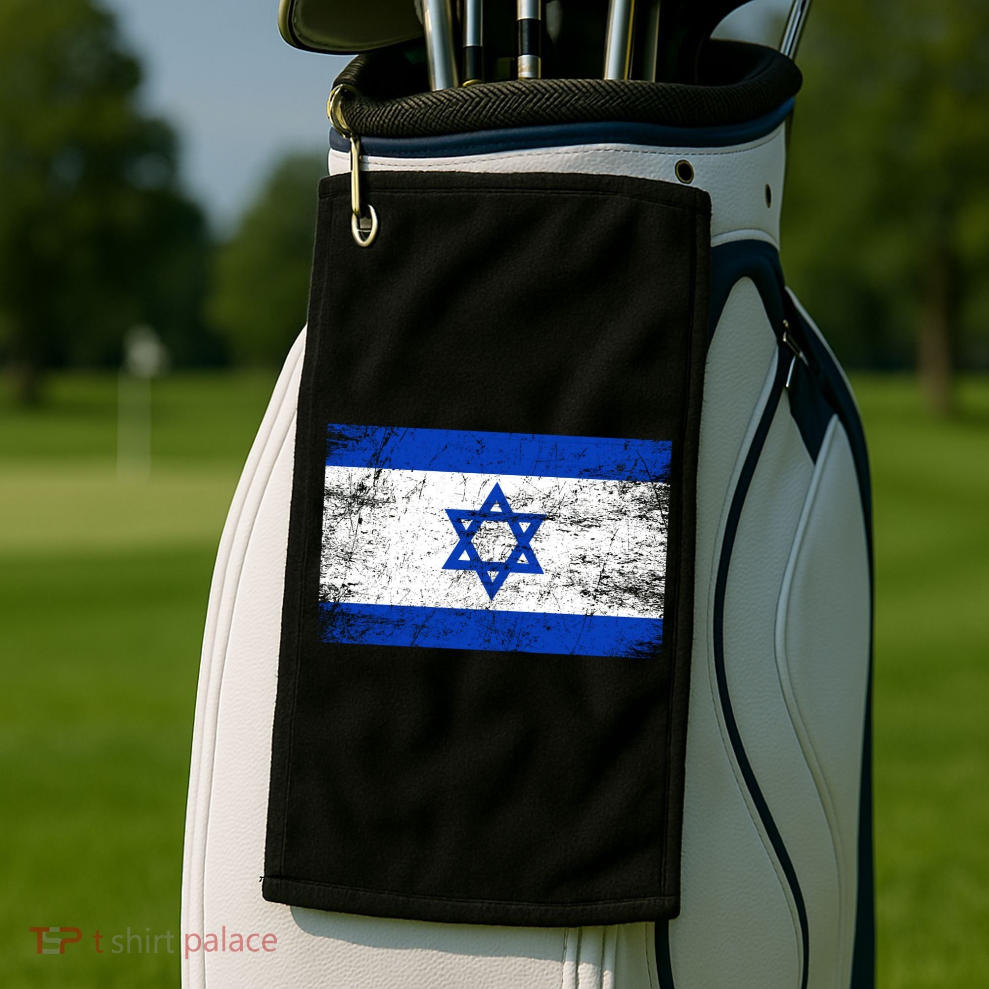 Support Israel I Stand With Israel Israeli Flag Golf Towel