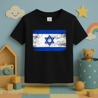 Support Israel I Stand With Israel Israeli Flag Toddler T-Shirt thumb 3