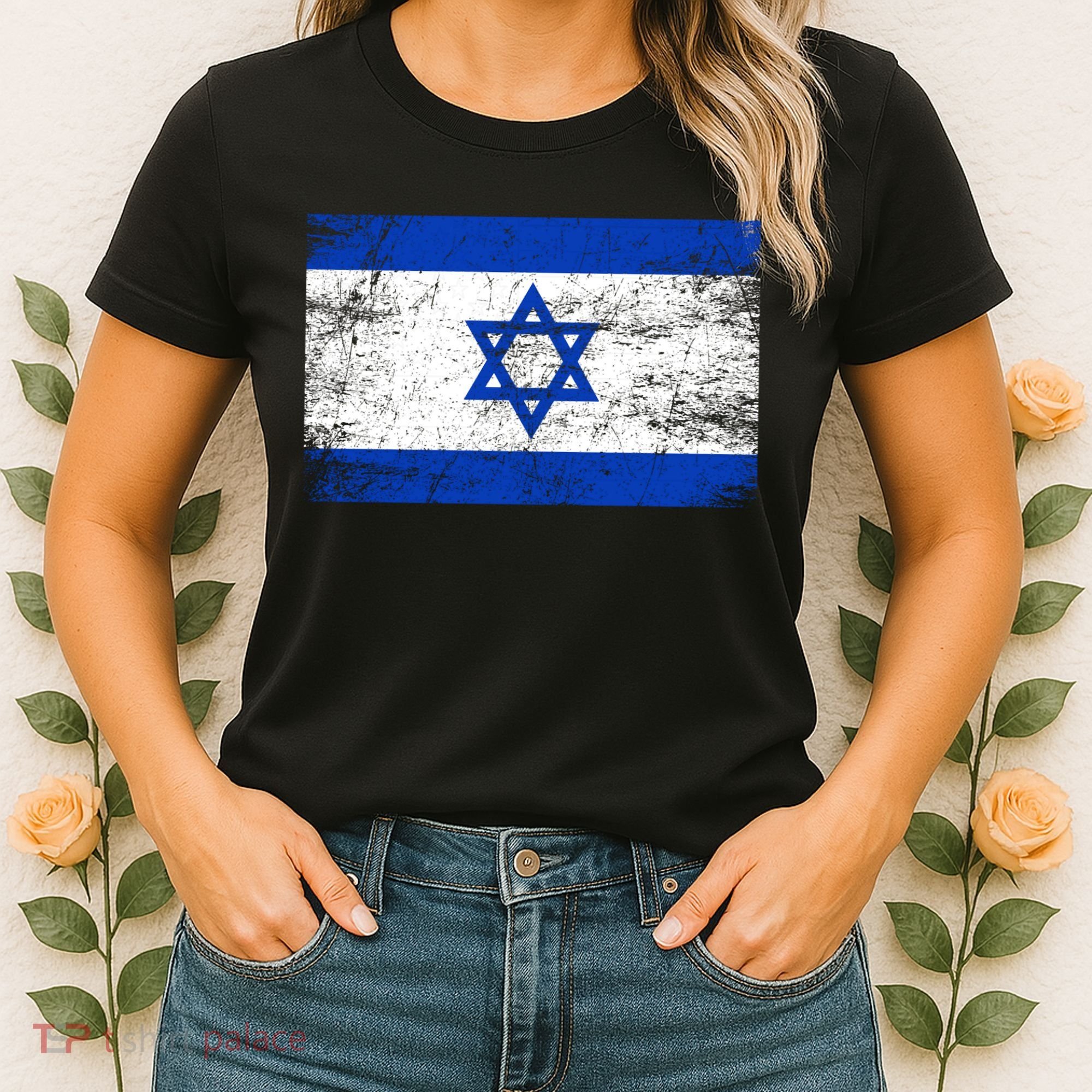 Support Israel I Stand With Israel Israeli Flag Women's T-Shirt