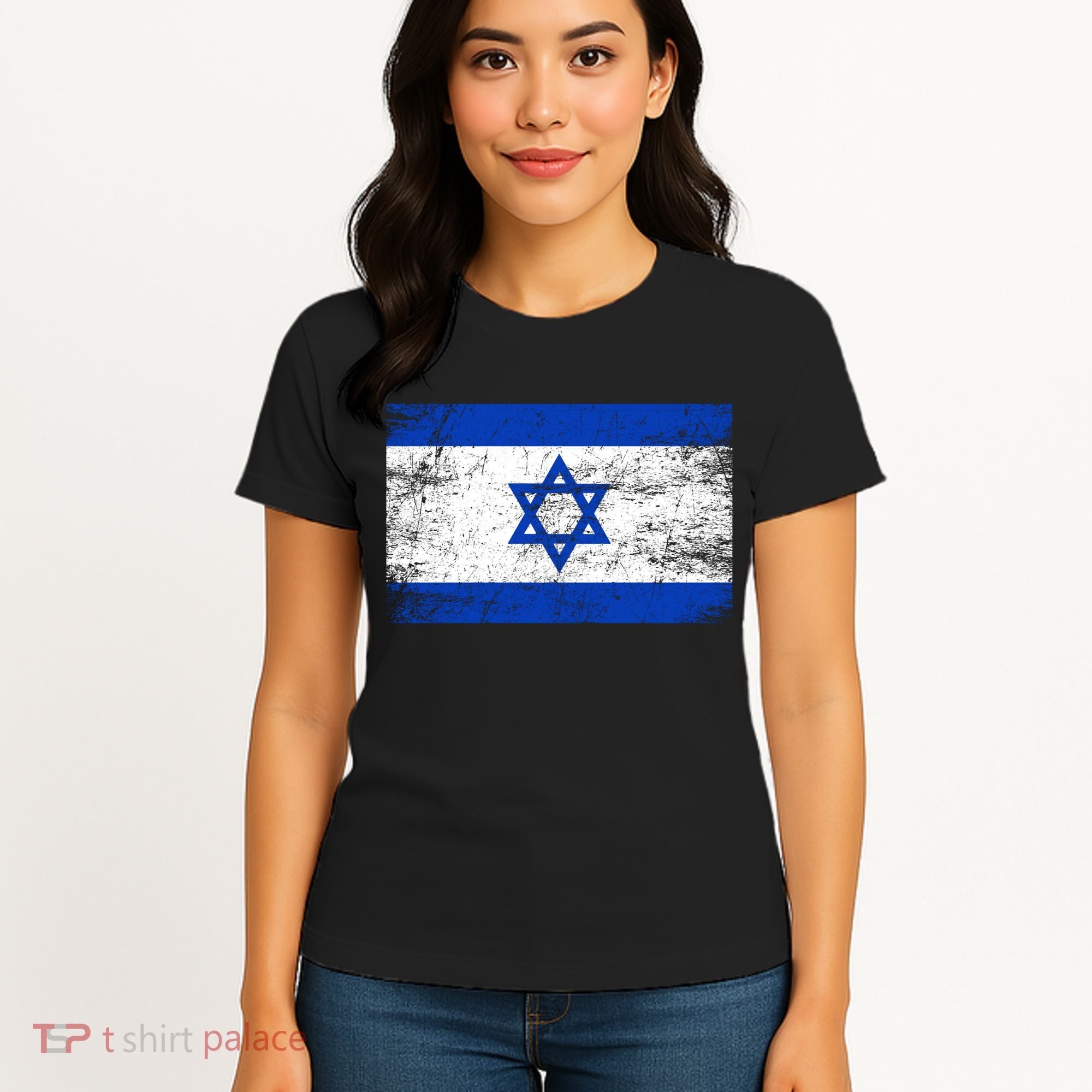 Support Israel I Stand With Israel Israeli Flag Women's T-Shirt
