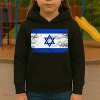 Support Israel I Stand With Israel Israeli Flag Kids Hoodie thumb 3