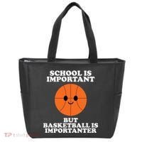 School Is Important But Basketball Is Importanter Tote Bag thumb 0