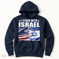 Support Israel I Stand With Israel Hoodie thumb 0
