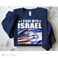 Support Israel I Stand With Israel Sweatshirt thumb 2