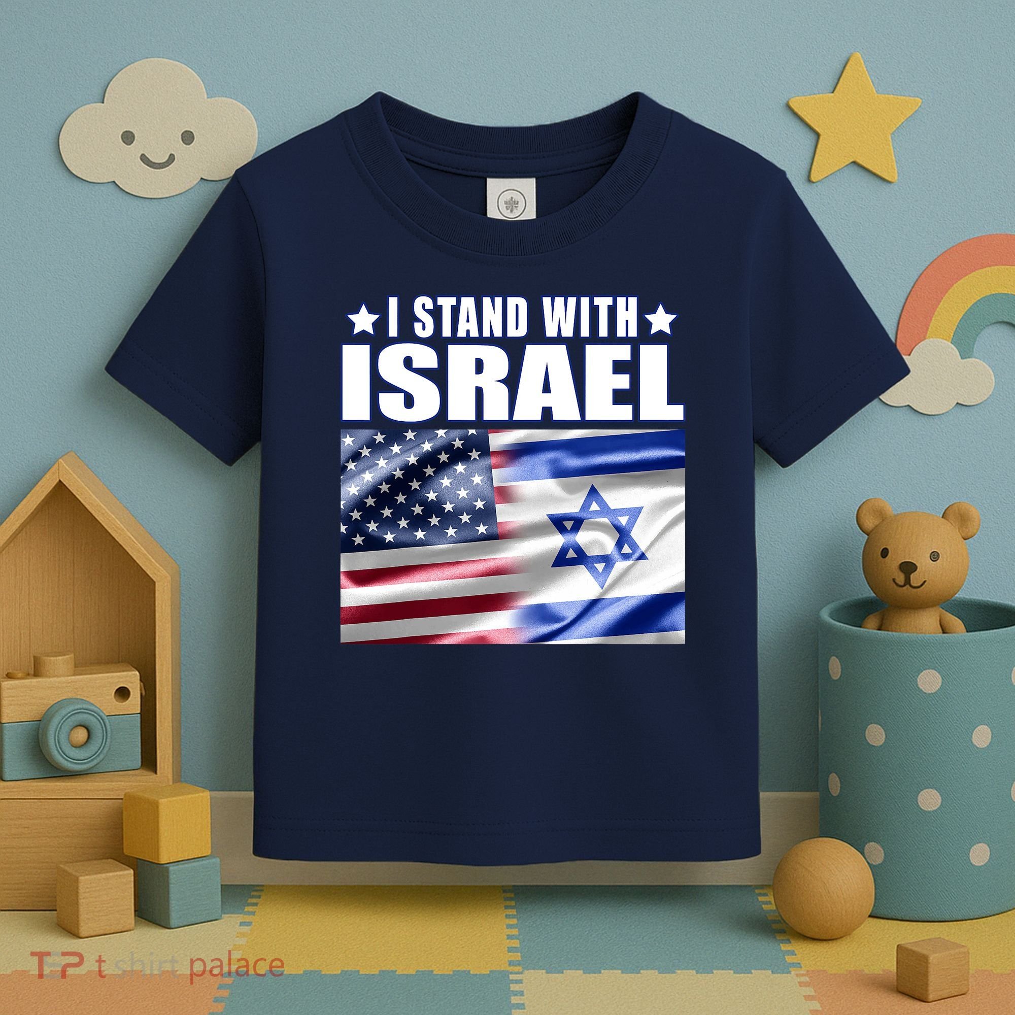Support Israel I Stand With Israel Toddler T-Shirt