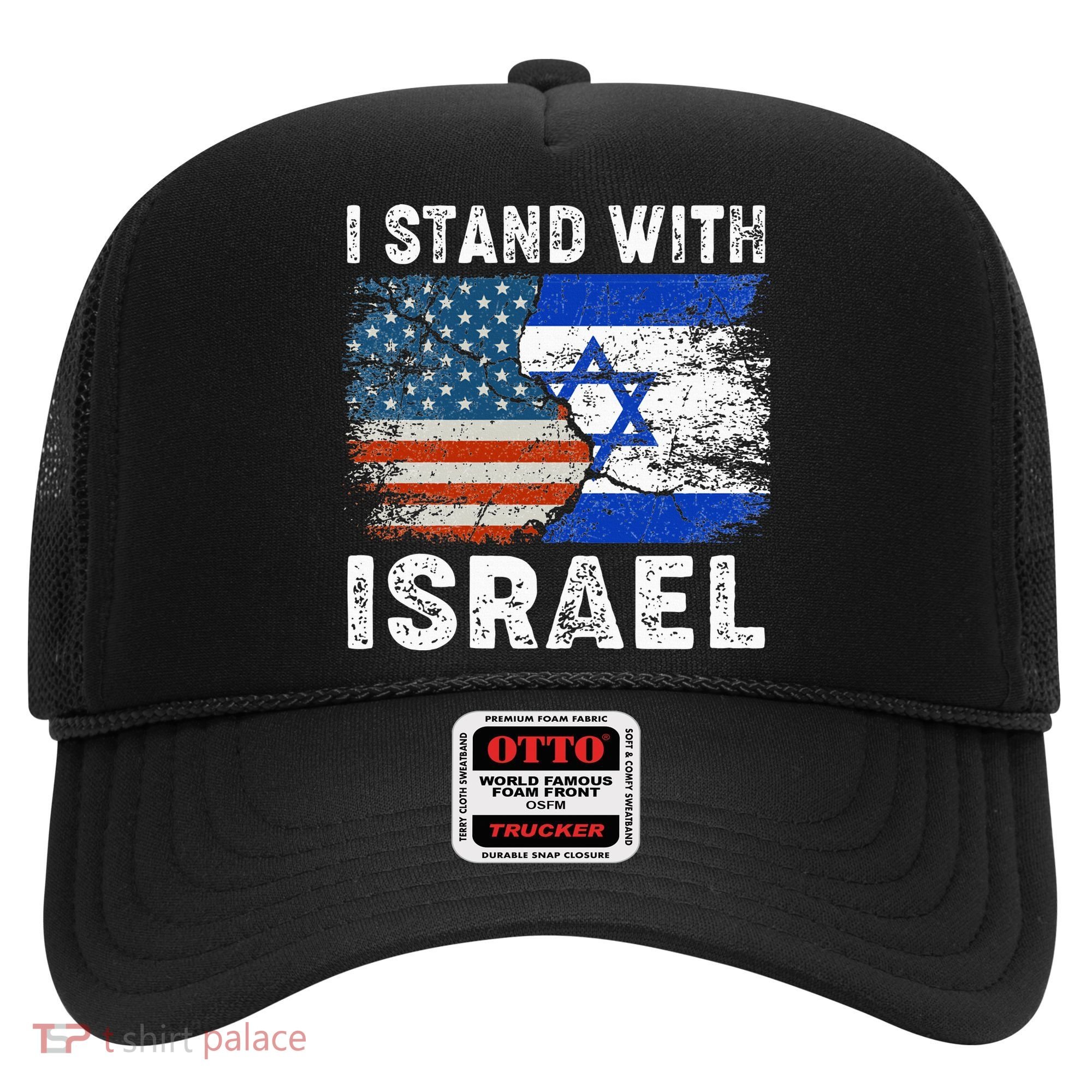 Support Israel I Stand With Israel Israeli Flag Us Flag Hat