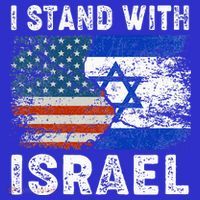 Support Israel I Stand With Israel Israeli Flag Us Flag T-Shirt thumb 7