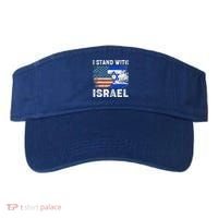 Support Israel I Stand With Israel Israeli Flag Us Flag Visor thumb 0