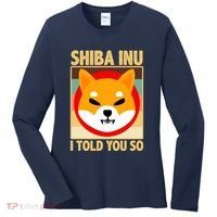 Shiba Inu I Told You So Women's Long Sleeve Shirt thumb 0