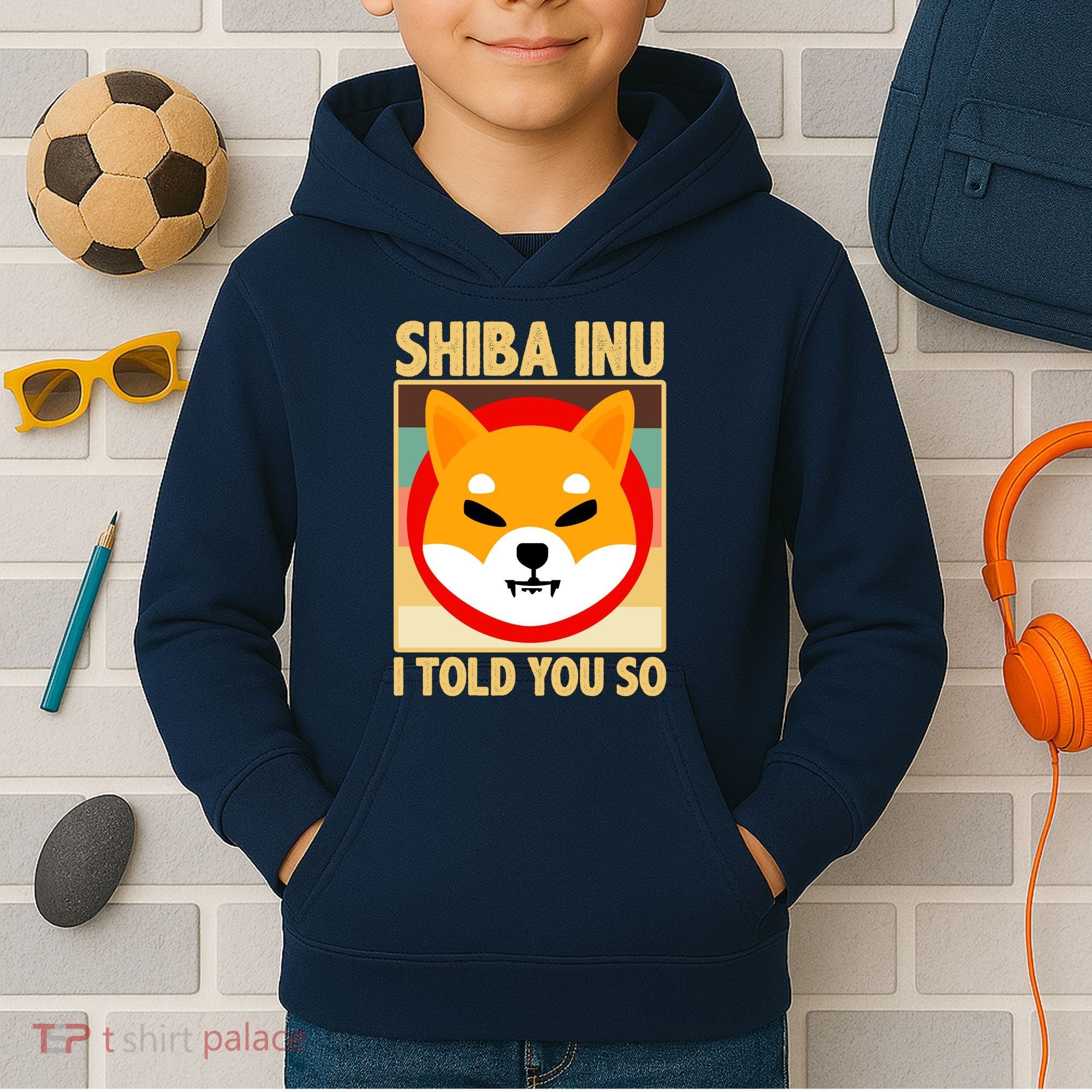 Shiba Inu I Told You So Kids Hoodie