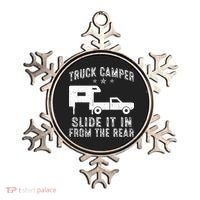 Slide It In From The Rear SlideIn Cabover Truck Camper Ornament thumb 0