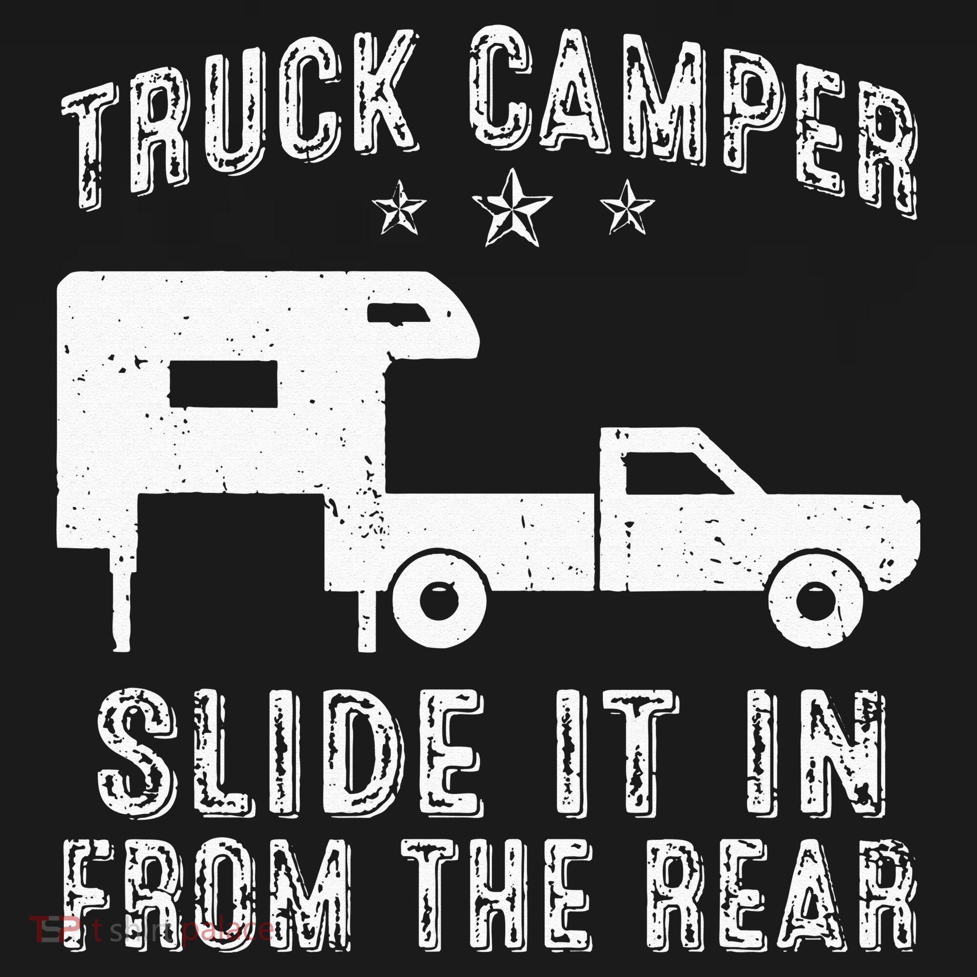 Slide It In From The Rear SlideIn Cabover Truck Camper Women's Tank Top