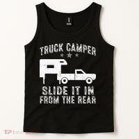 Slide It In From The Rear SlideIn Cabover Truck Camper Tank Top thumb 2