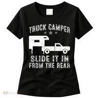 Slide It In From The Rear SlideIn Cabover Truck Camper Women's T-Shirt thumb 0