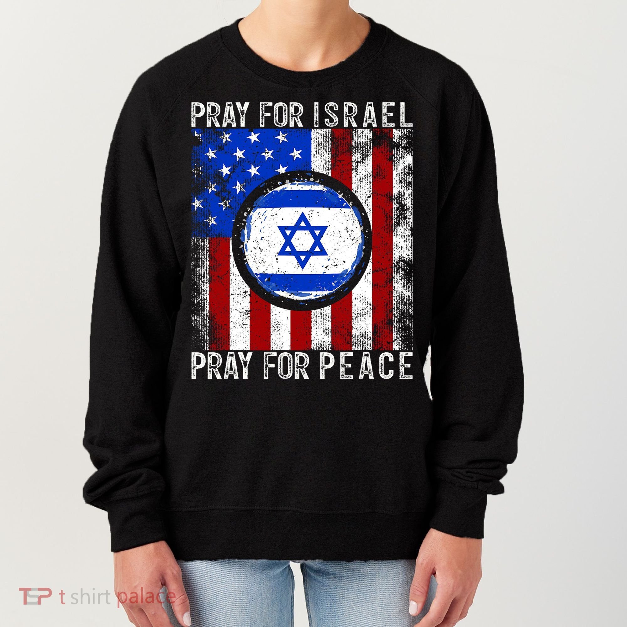 Support Israel I Stand With Israel Pray For Israel Flag Women's Sweatshirt
