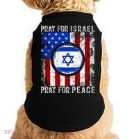 Support Israel I Stand With Israel Pray For Israel Flag Doggie Tank thumb 0