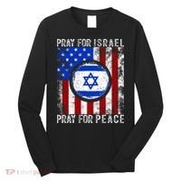 Support Israel I Stand With Israel Pray For Israel Flag Long Sleeve Shirt thumb 0