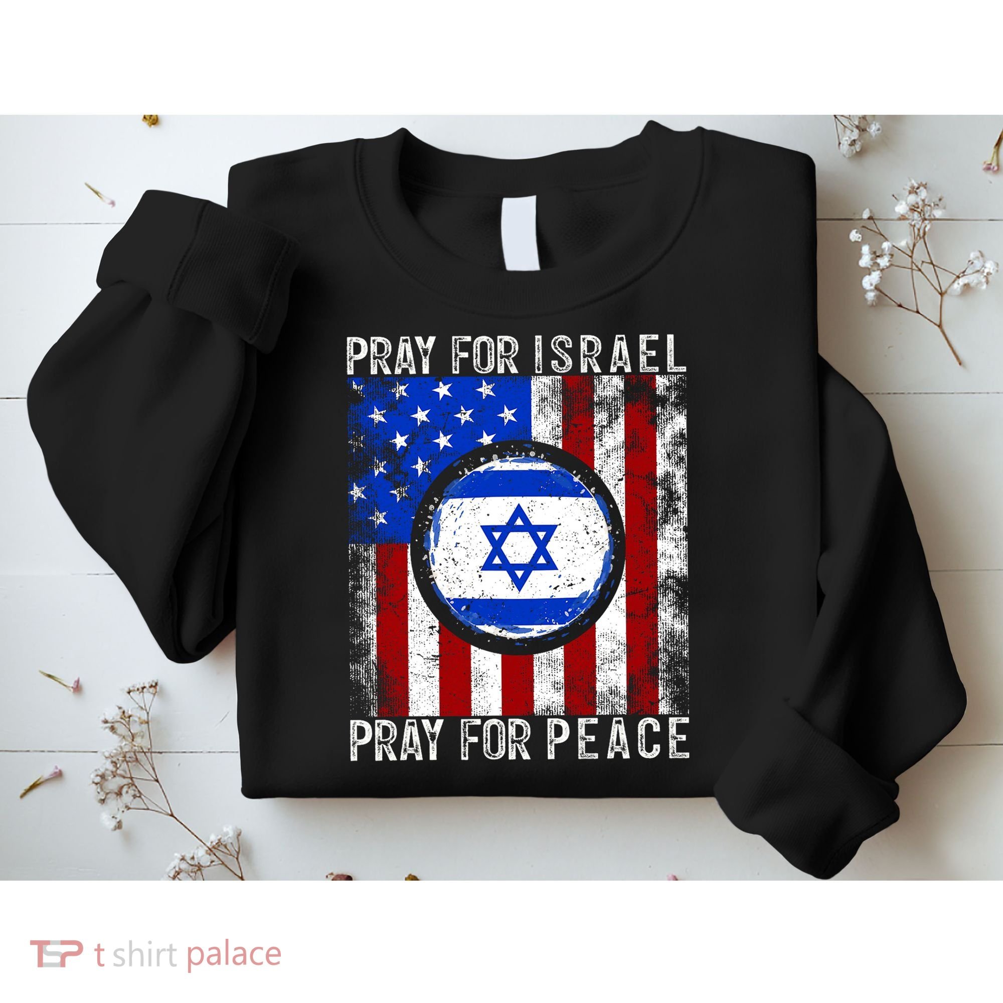 Support Israel I Stand With Israel Pray For Israel Flag Sweatshirt