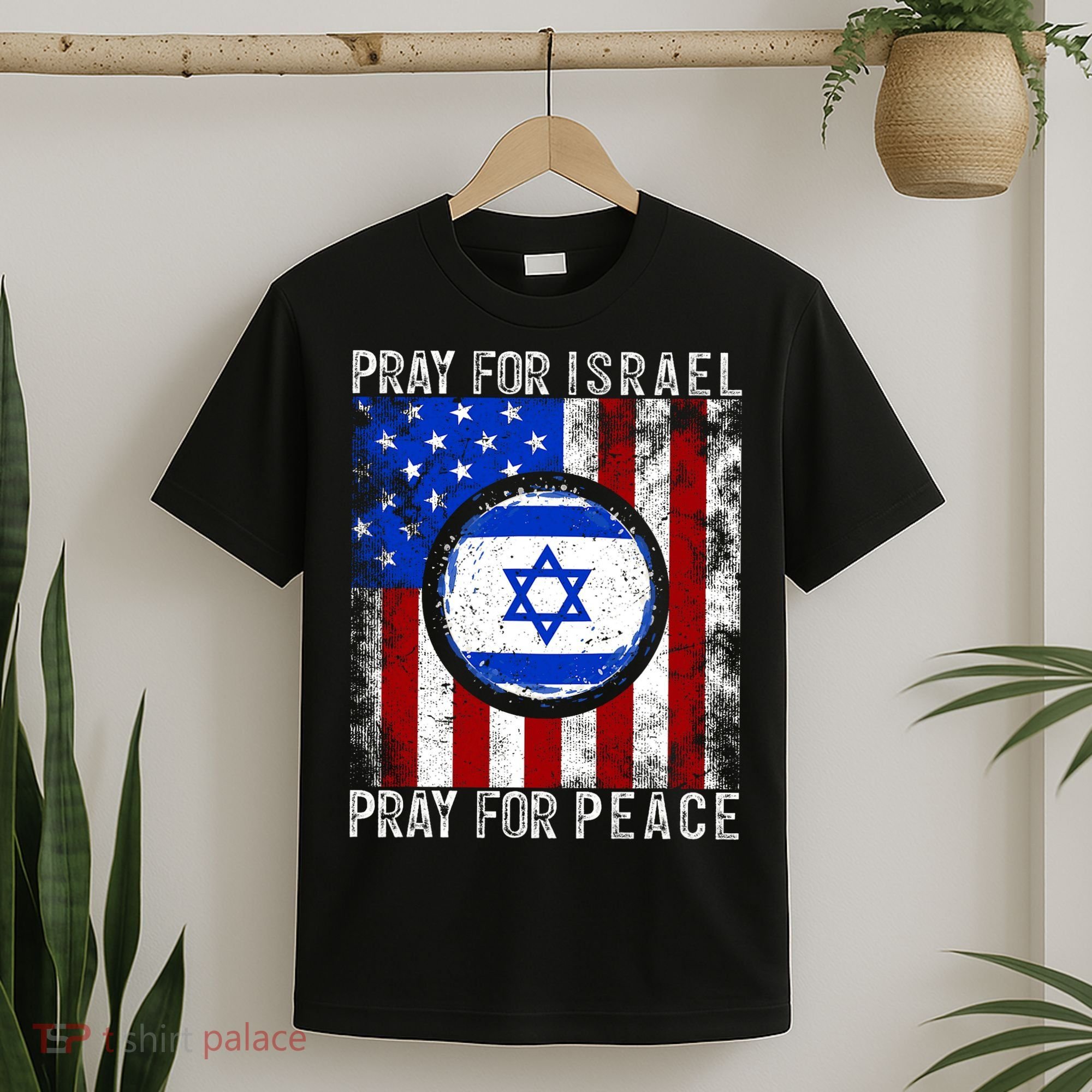 Support Israel I Stand With Israel Pray For Israel Flag T-Shirt